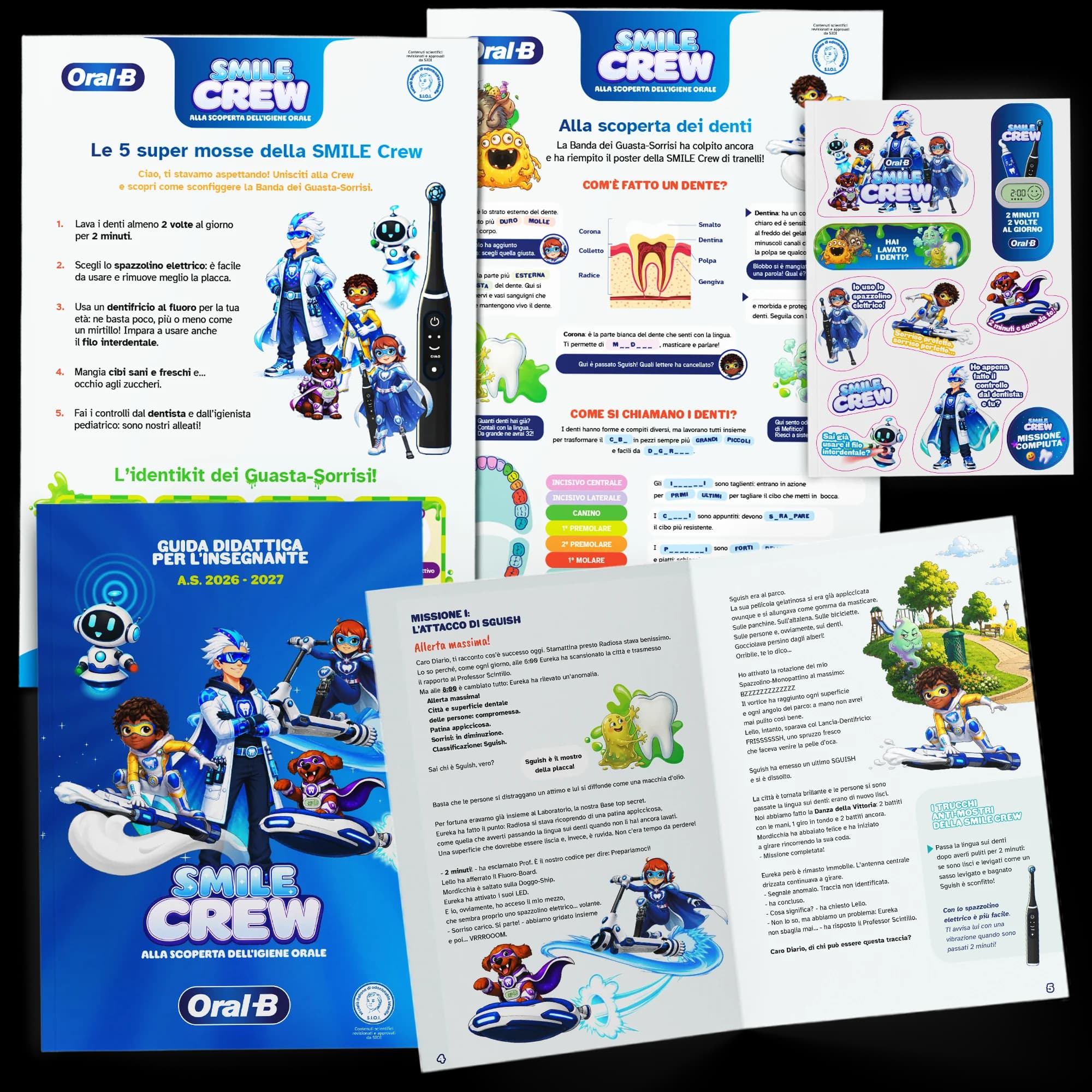 Immagine del kit educativo con tutti i materiali per la classe